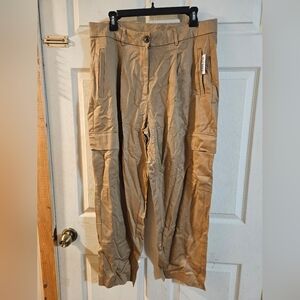 OLD NAVY EXTRA HIGH RISE TAYLOR STRAIGHT TROUSER PANT: TEAKWOOD: NWT:SZ L PETITE